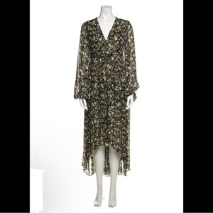 Rococo Sand Revolve Flora Women’s Floral Ruffle Boho Flowy High Low Maxi Dress